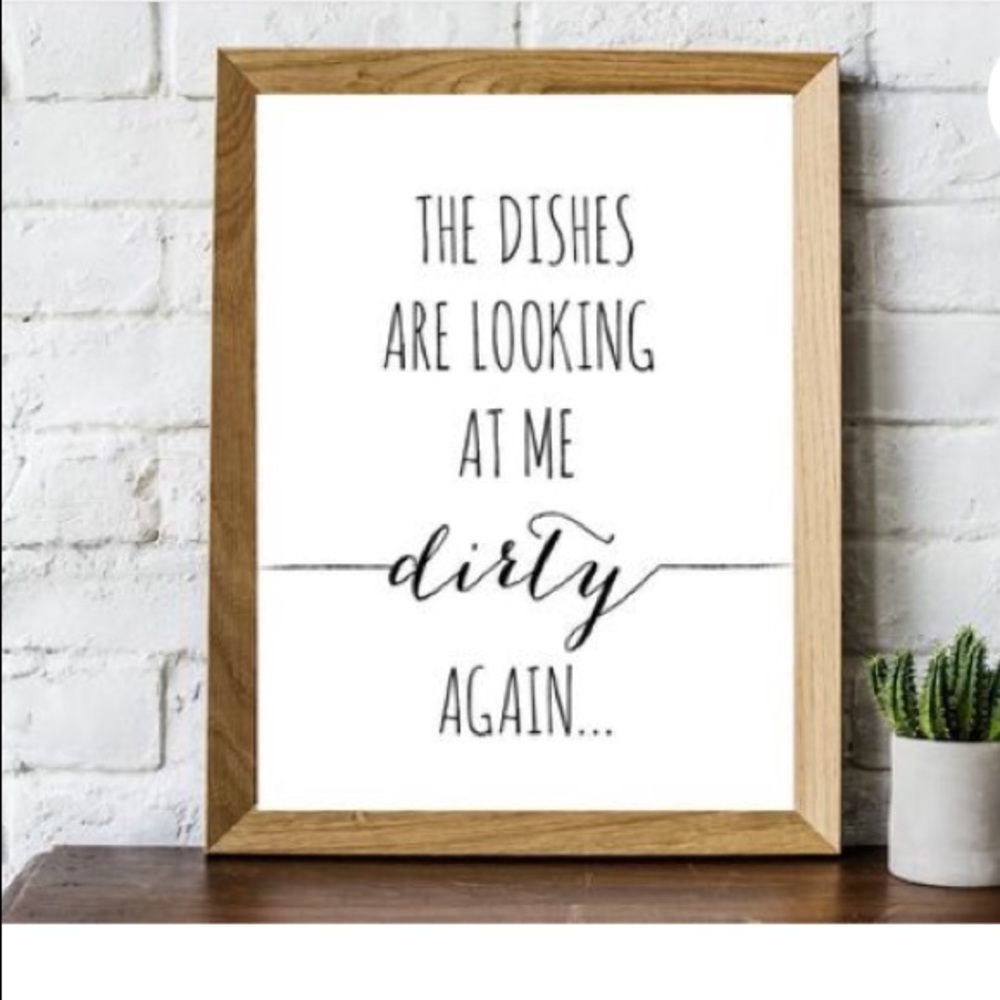 Funny Kitchen Art Print, Frame not included